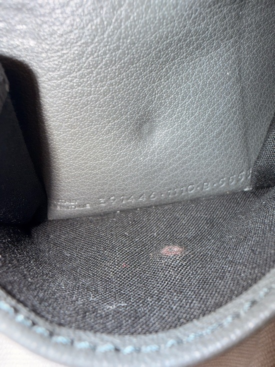 Balenciaga Mini Leather Wallet Black Envelope Style Made in Italy - Picture 4 of 5